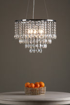 Pescara 5 Light Round Pendant Decorative Crystal<br>Crystal