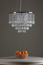 Pescara 5 Light Round Pendant Decorative Crystal<br>Crystal