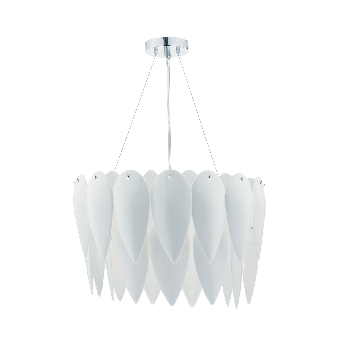 Phillipa 3 Light Pendant White CeramicWhite Ceramic