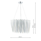 Phillipa 3 Light Pendant White CeramicWhite Ceramic