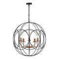 Phoenix 5lt Pendant Black & Copper<br>Matt Black