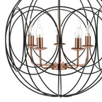 Phoenix 5lt Pendant Black & Copper<br>Matt Black