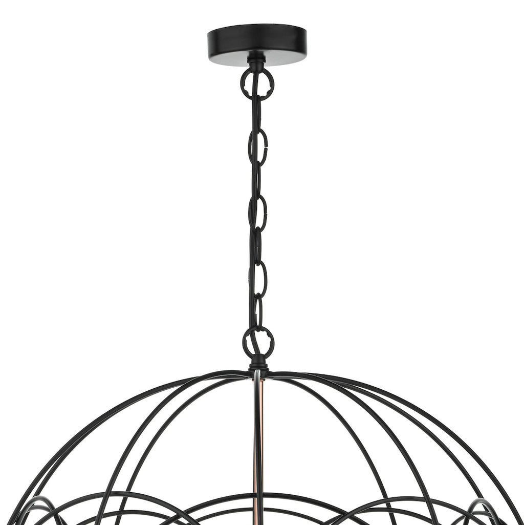 Phoenix 5lt Pendant Black & Copper<br>Matt Black