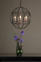 Phoenix 5lt Pendant Black & Copper<br>Matt Black