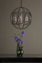 Phoenix 5lt Pendant Black & Copper<br>Matt Black