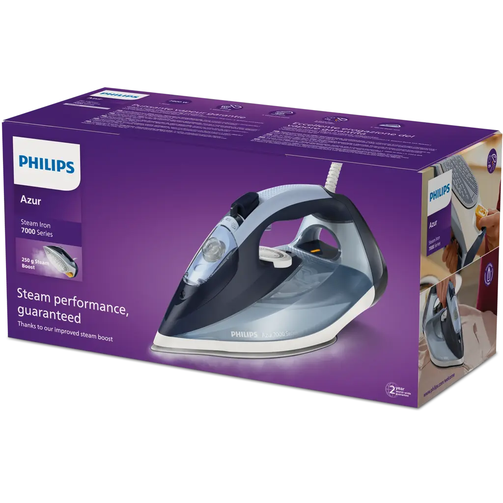 Philips DST7020/20 7000 Series Steam Iron - Blue