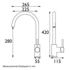 Bristan Pistachio Easyfit Monobloc Sink Mixer - Chrome