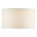 Pyramid White Linen Drum Shade 35cm<br>White