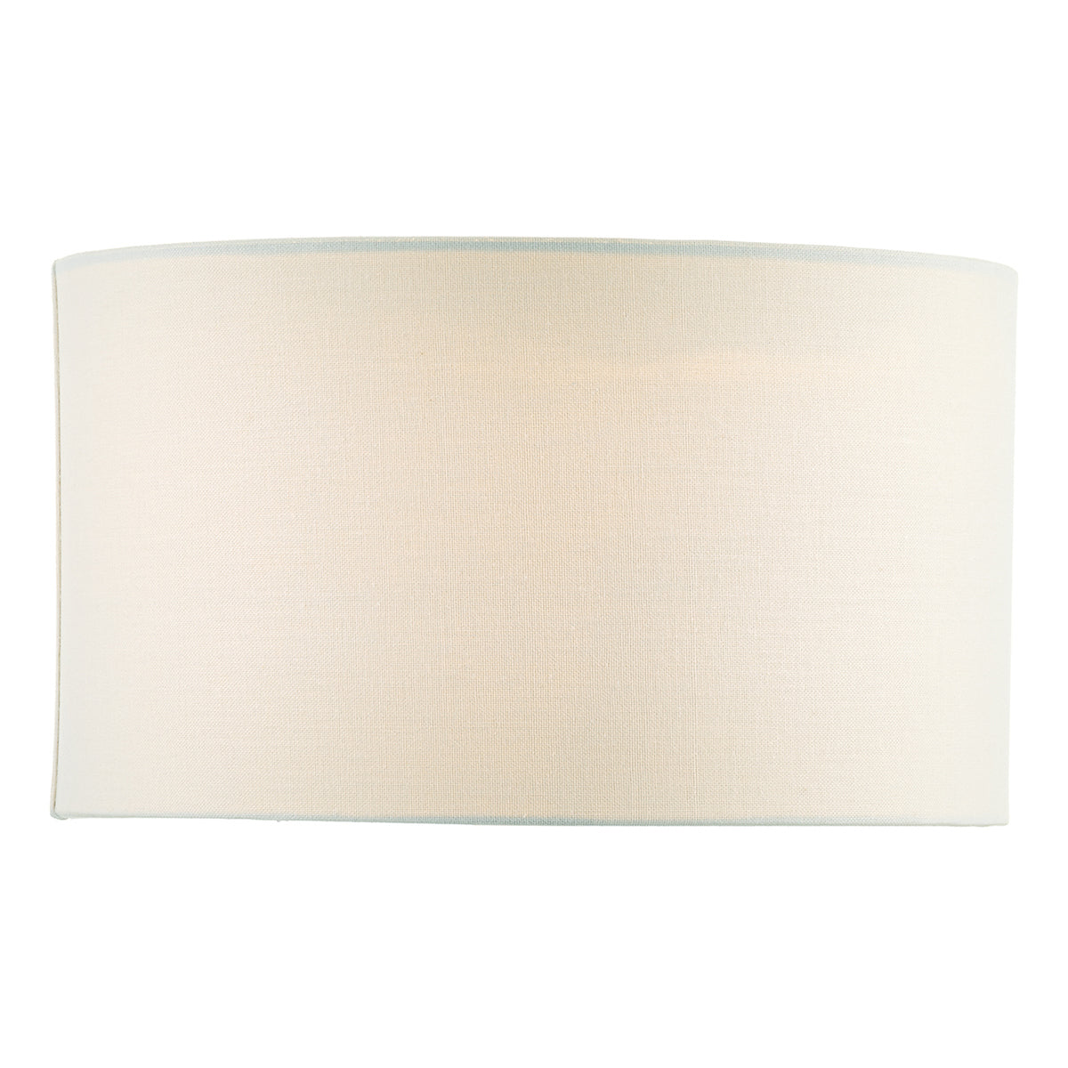 Pyramid White Linen Drum Shade 35cm<br>White