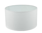 Pyramid White Linen Drum Shade 35cm<br>White