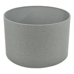 Pyramid Grey Linen Drum Shade 35cm<br>Grey