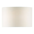 Pyramid White Linen Drum Shade 46cmWhite