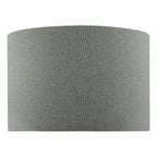 Pyramid Grey Linen Drum Shade 46cm<br>Grey