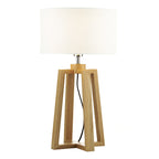 Pyramid Table & Floor Twin Pack Comes With Shade s<br>Wood