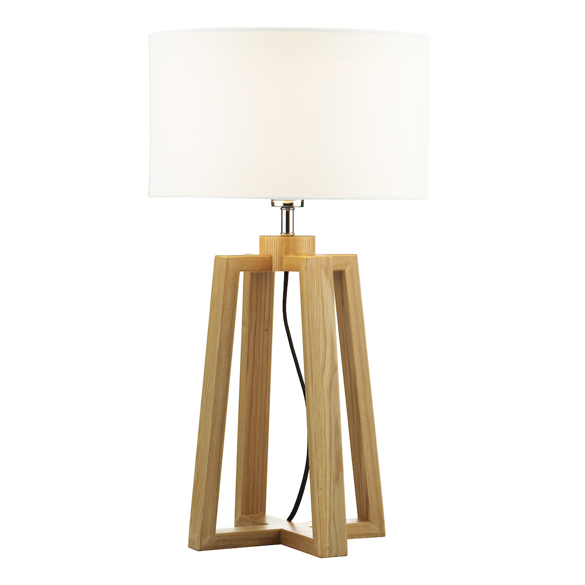 Pyramid Table & Floor Twin Pack Comes With Shade s<br>Wood