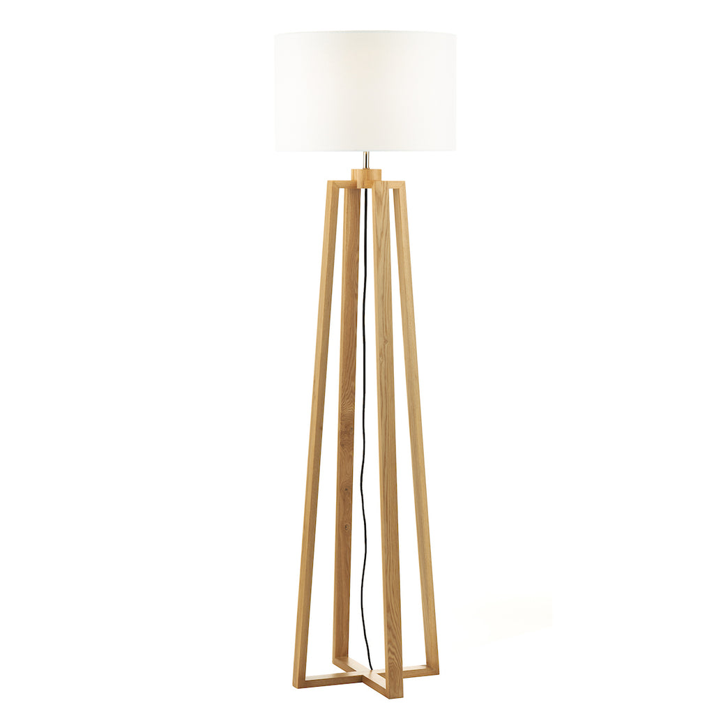 Pyramid Table & Floor Twin Pack Comes With Shade s<br>Wood