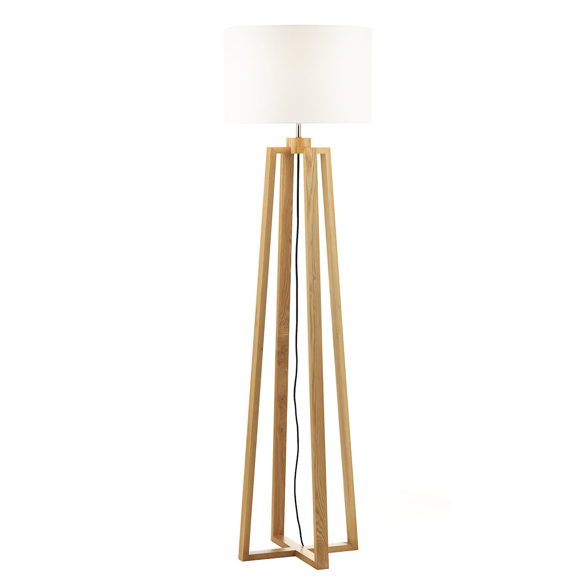 Pyramid Table & Floor Twin Pack Comes With Shade s<br>Wood