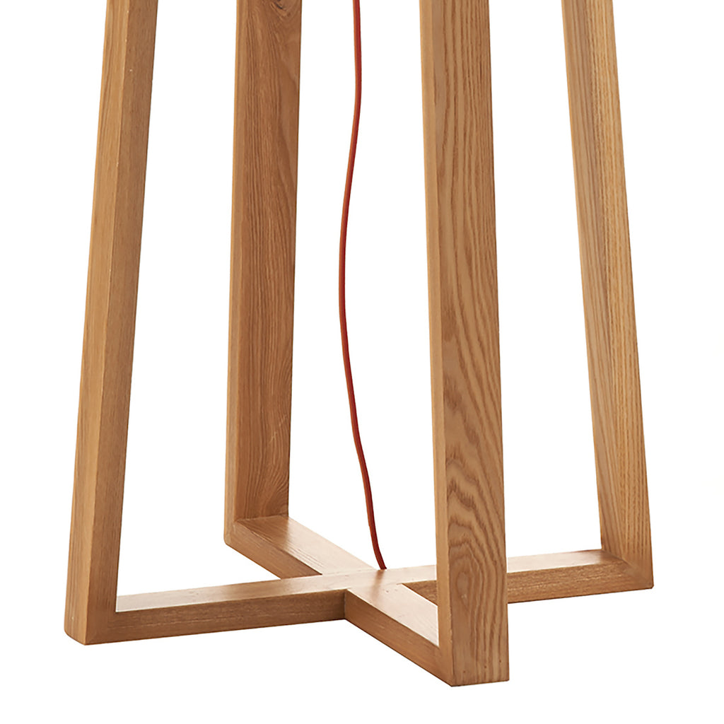 Pyramid Table & Floor Twin Pack Comes With Shade s<br>Wood