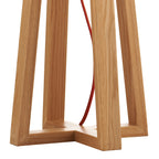 Pyramid Table & Floor Twin Pack Comes With Shade s<br>Wood