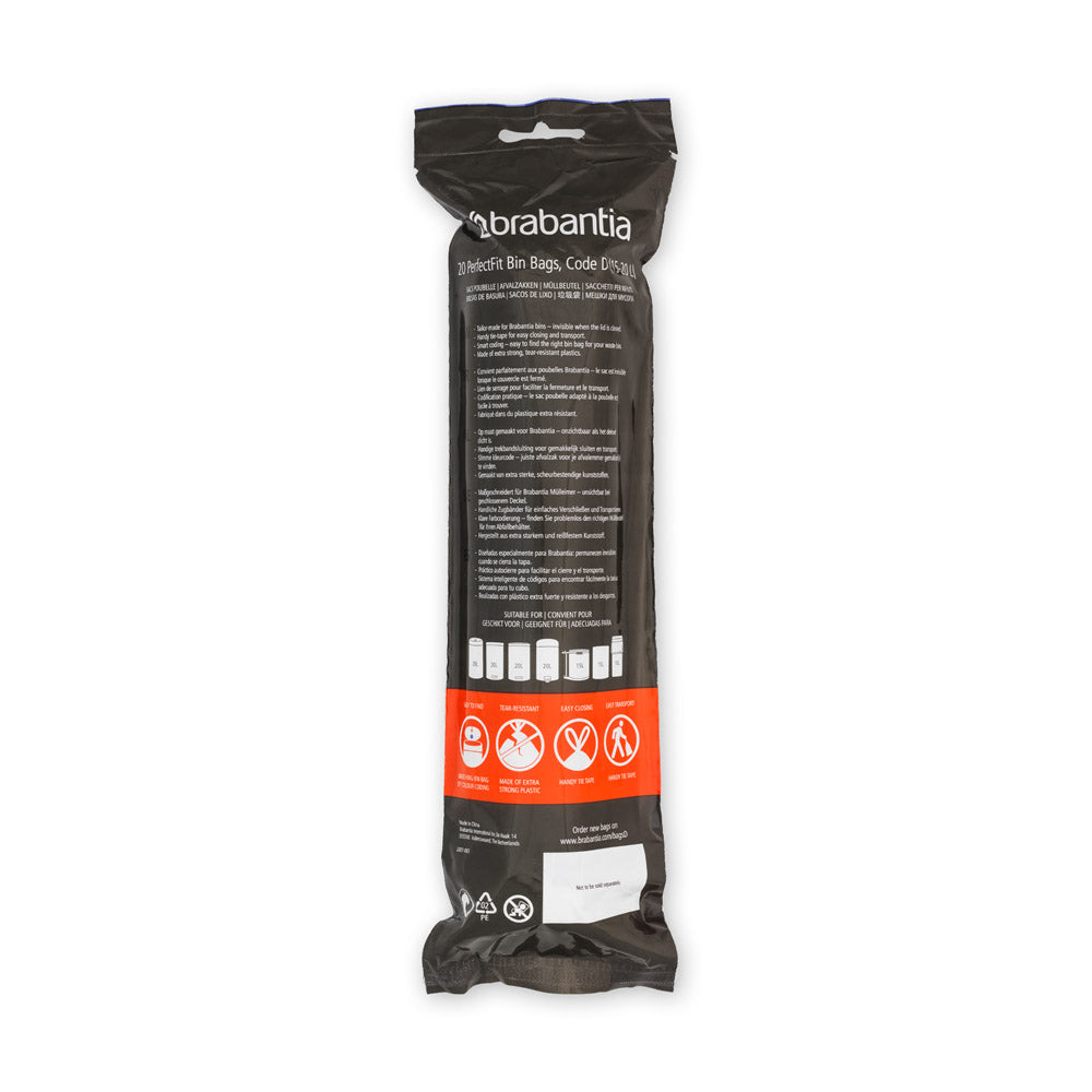 Brabantia PerfectFit Bin Liners (D) 15-20L