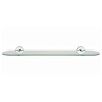 Croydex Romsey Glass Shelf - Chrome