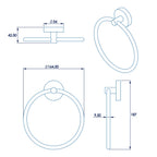 Croydex Romsey Towel Ring - Chrome