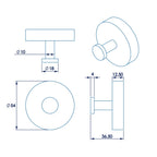 Croydex Romsey Robe Hook - Chrome