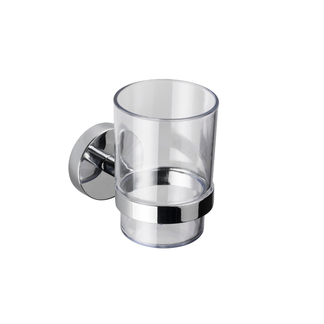 Croydex Romsey Tumbler & Holder - Chrome