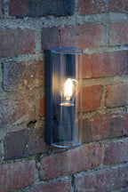 Quenby Outdoor Wall Light Matt Grey Acrylic IP65<br>Matt Grey