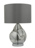Quinn Table Lamp Smoked Glass With Shade <br>Smoked Glass