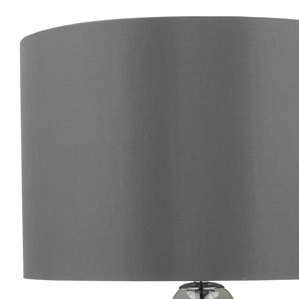 Quinn Table Lamp Smoked Glass With Shade <br>Smoked Glass