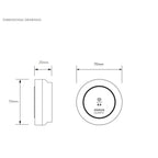 Aqualisa Quartz Classic Dual Outlet Remote - Chrome
