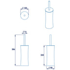 Croydex Modular Toilet Brush & Holder - Stainless Steel