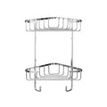 Croydex Two Tier Corner Basket - Chrome