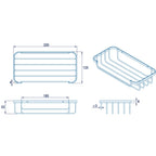 Croydex Wall Mounted Basket - Chrome
