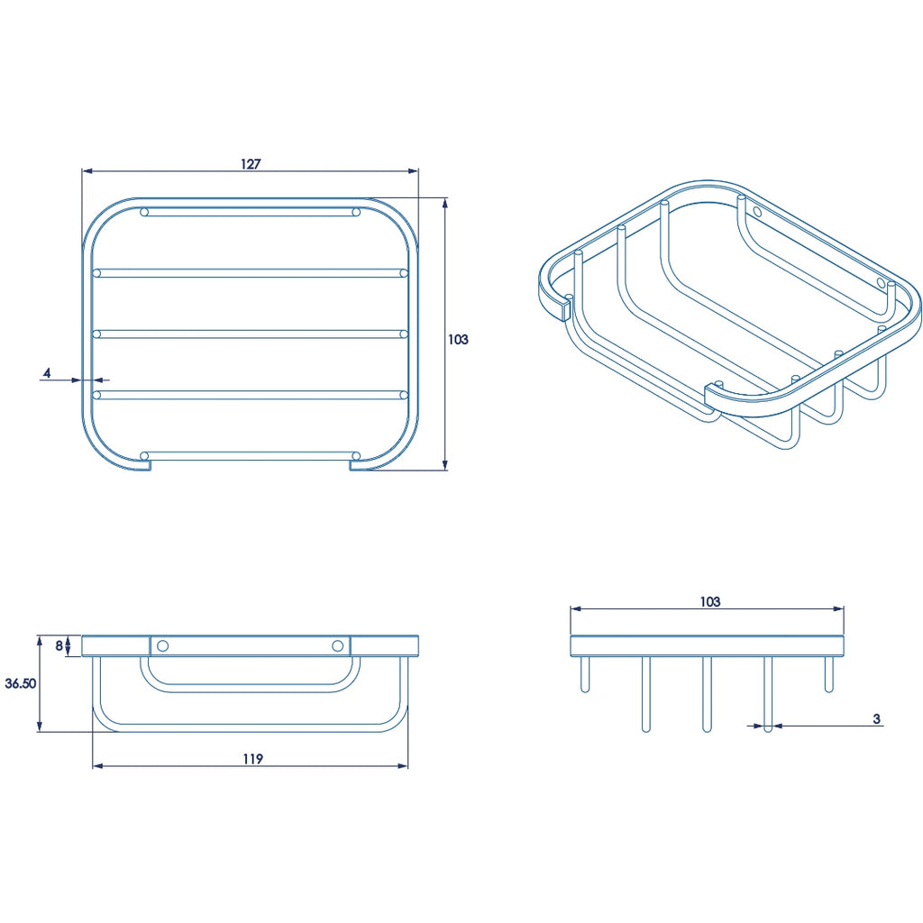Croydex Soap Dish - Chrome