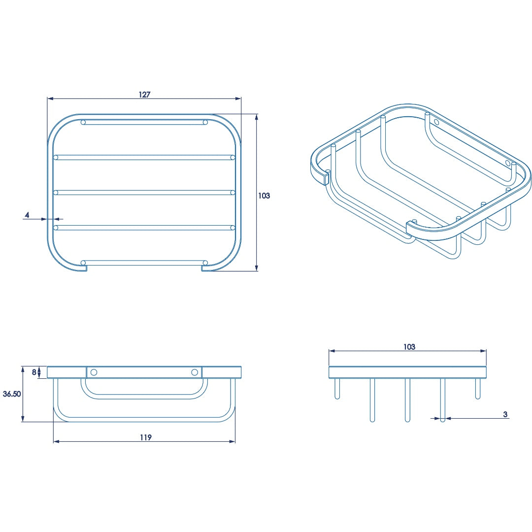 Croydex Soap Dish - Chrome