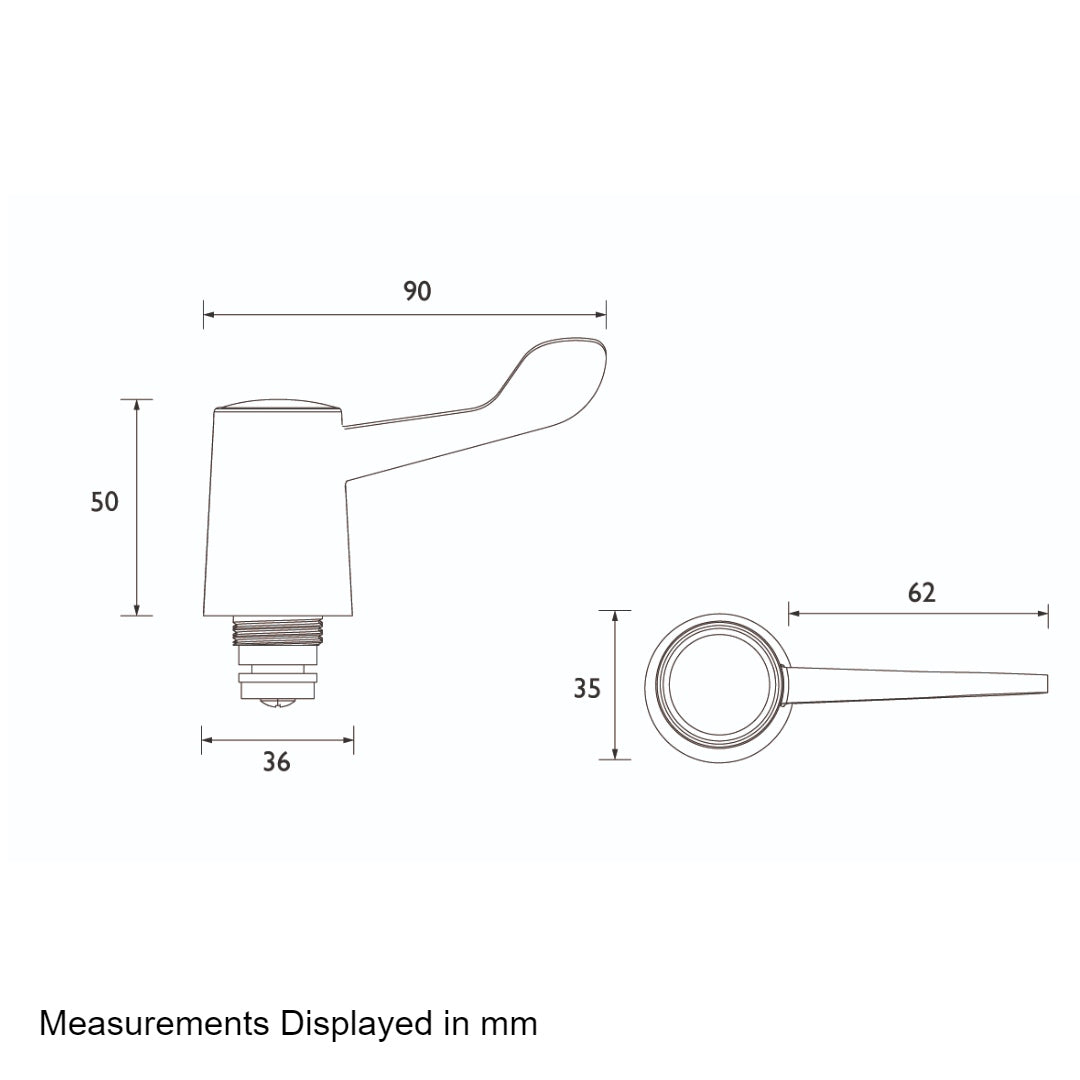 Bristan Basin Tap Reviver With Lever Handles - Chrome