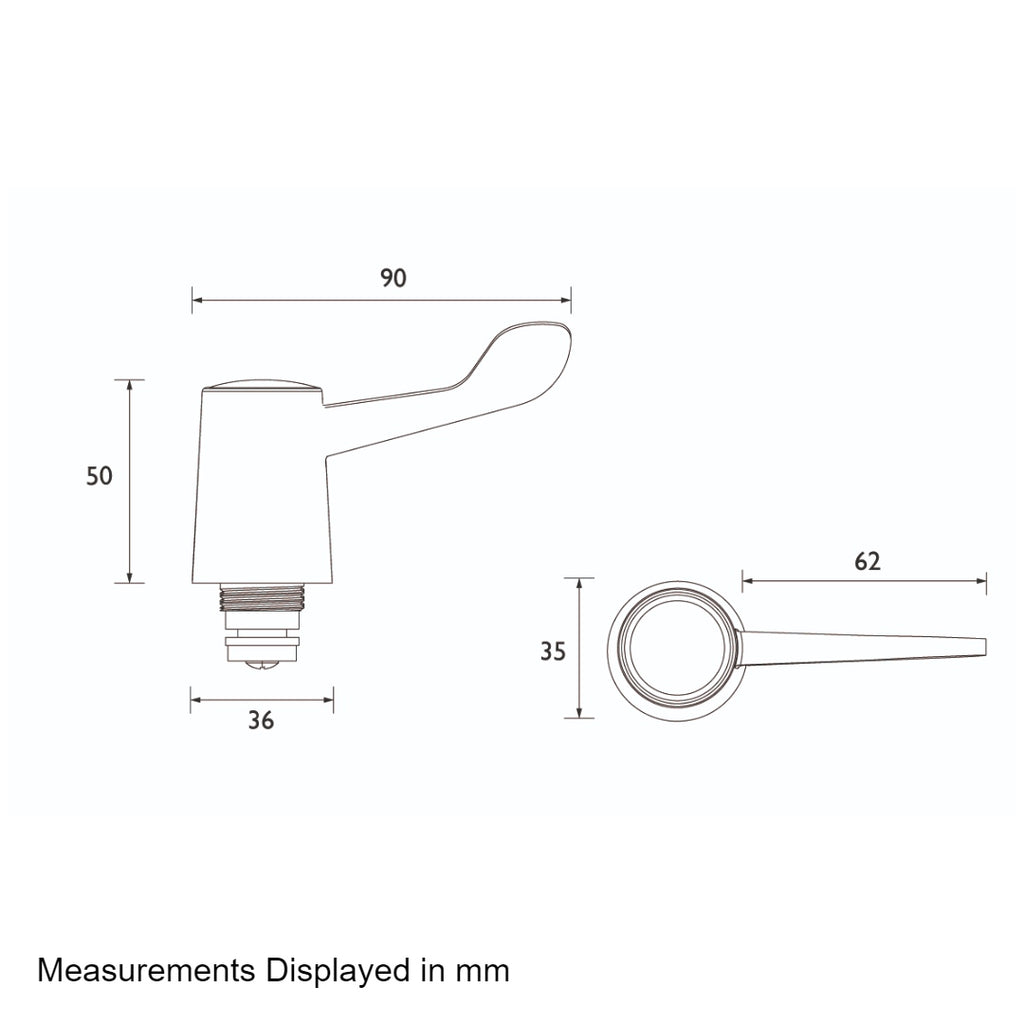 Bristan Bath Tap Reviver With Lever Handles - Chrome