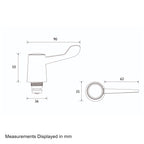 Bristan Bath Tap Reviver With Lever Handles - Chrome