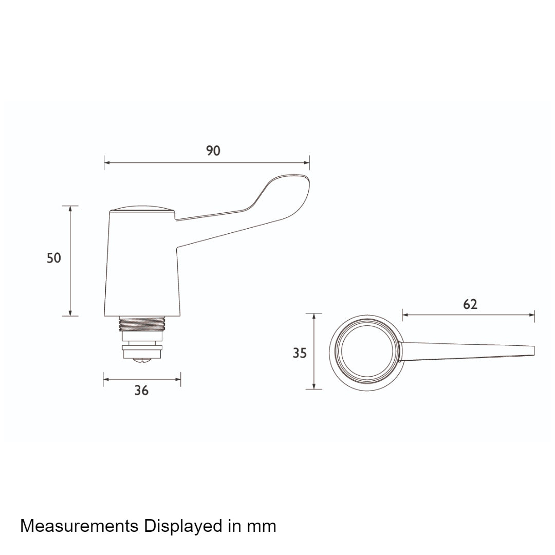 Bristan Bath Tap Reviver With Lever Handles - Chrome