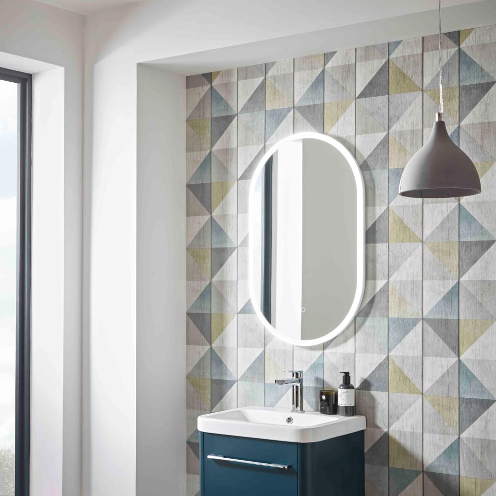 Roper Rhodes R2 Arc Pill Illuminated Mirror 500mm With Demister