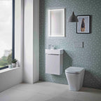 Roper Rhodes Alto 400 Wall Mounted Complete Basin Unit - Light Grey