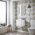 Roper Rhodes Contour 500 Wall Mounted 1 Drawer Complete Basin Unit - Gloss White
