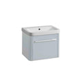 Roper Rhodes Contour 500 Wall Mounted 1 Drawer Complete Basin Unit - Light Grey
