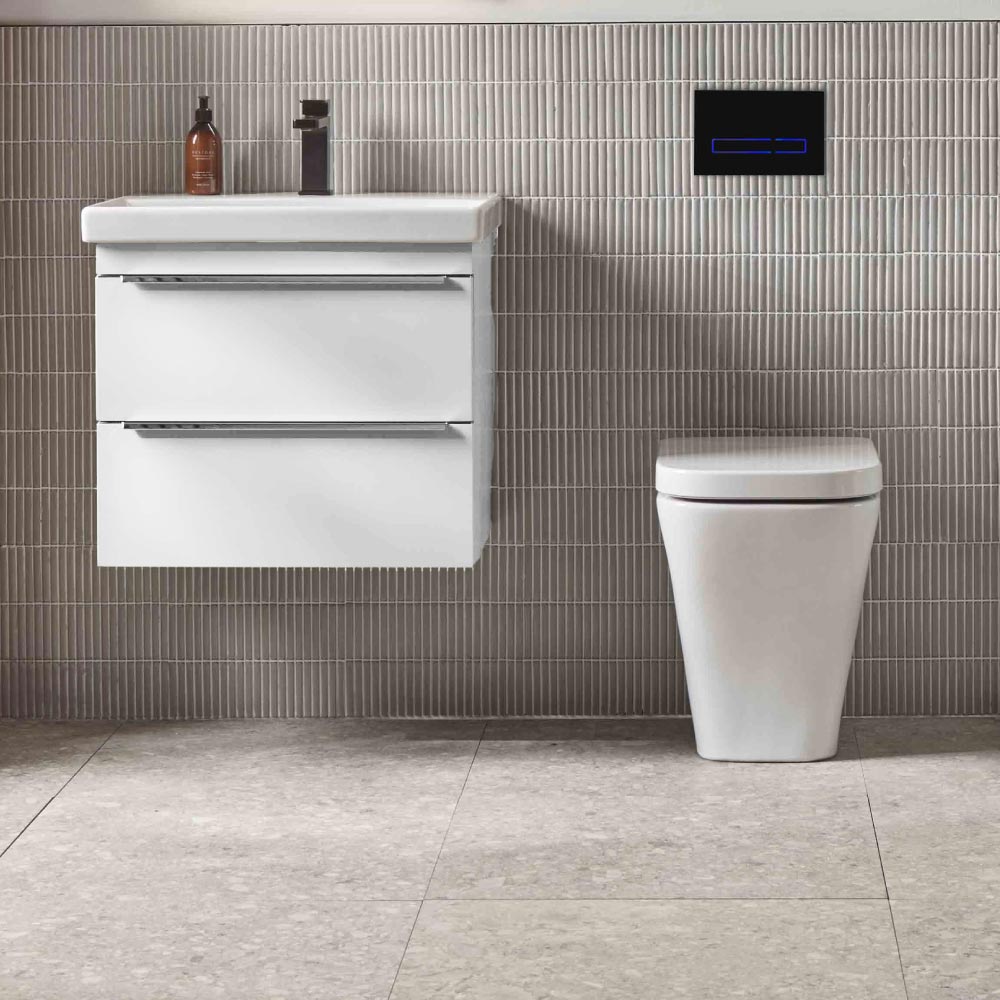Roper Rhodes Type 600 Wall Mounted 2 Drawer Complete Basin Unit - Gloss White