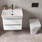 Roper Rhodes Type 600 Wall Mounted 2 Drawer Complete Basin Unit - Gloss White