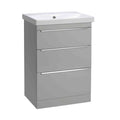 Roper Rhodes Type 600 Freestanding 3 Drawer Complete Basin Unit - Light Grey