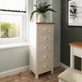 Raleigh 5 Drawer Narrow Chest Truffle