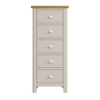 Raleigh 5 Drawer Narrow Chest Truffle